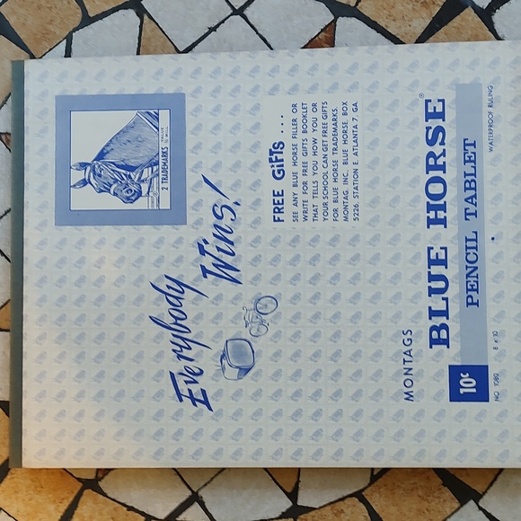 Vintage Blue Horse tablet - Picture 2 of 12